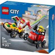 Klossar city 60458 racerbilsset pizza mot brandbil