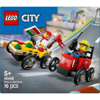 Klossar city 60458 racerbilsset pizza mot brandbil
