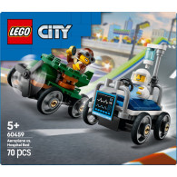Klossar city 60459 racerbilset flygplan mot sjukhussäng