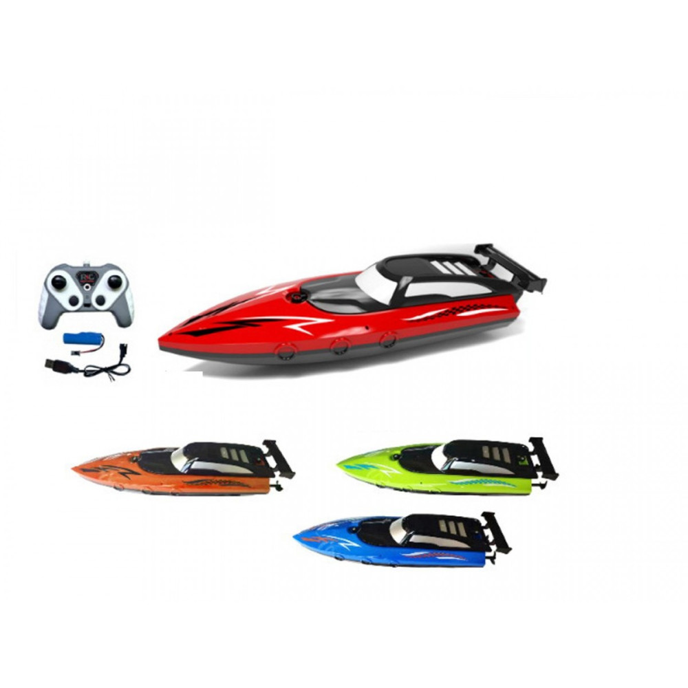 RC-båt 4 med USB-laddare 4 färger mix RC-båt 4 med USB-laddare 4 färger mix