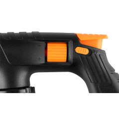 Gasbrännare med piezo-tändning, 360 graders vridning med låg- och högflamreglering.