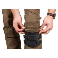 Arbetsbyxor MixMatch, Canvas, bruna, storlek M