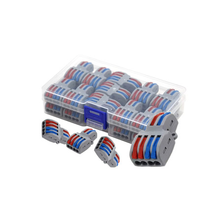 Ett set med 22 elektriska snabbkopplingar.