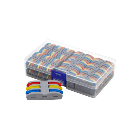 Ett set med 28 elektriska snabbkopplingar.