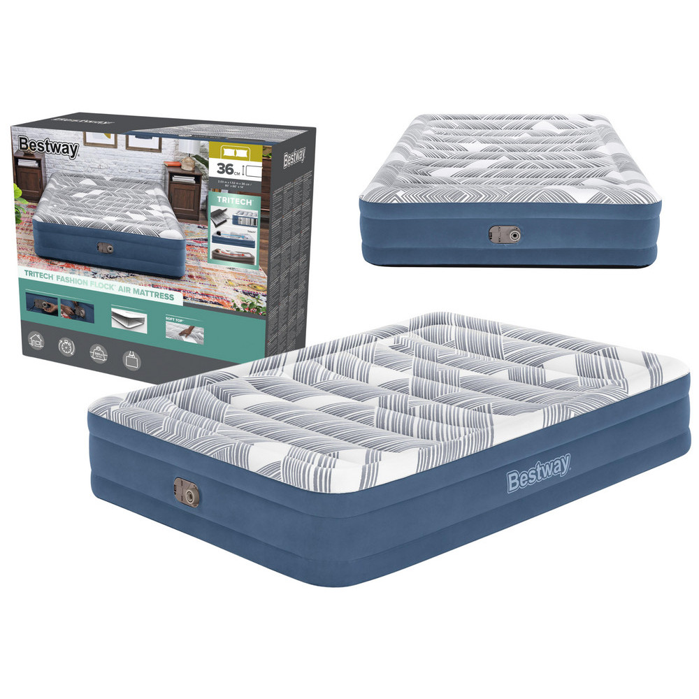 Uppblåsbar madrass 203 x 152 x 36 cm Bestway 6712Y Uppblåsbar madrass 203 x 152 x 36 cm Bestway 6712Y
