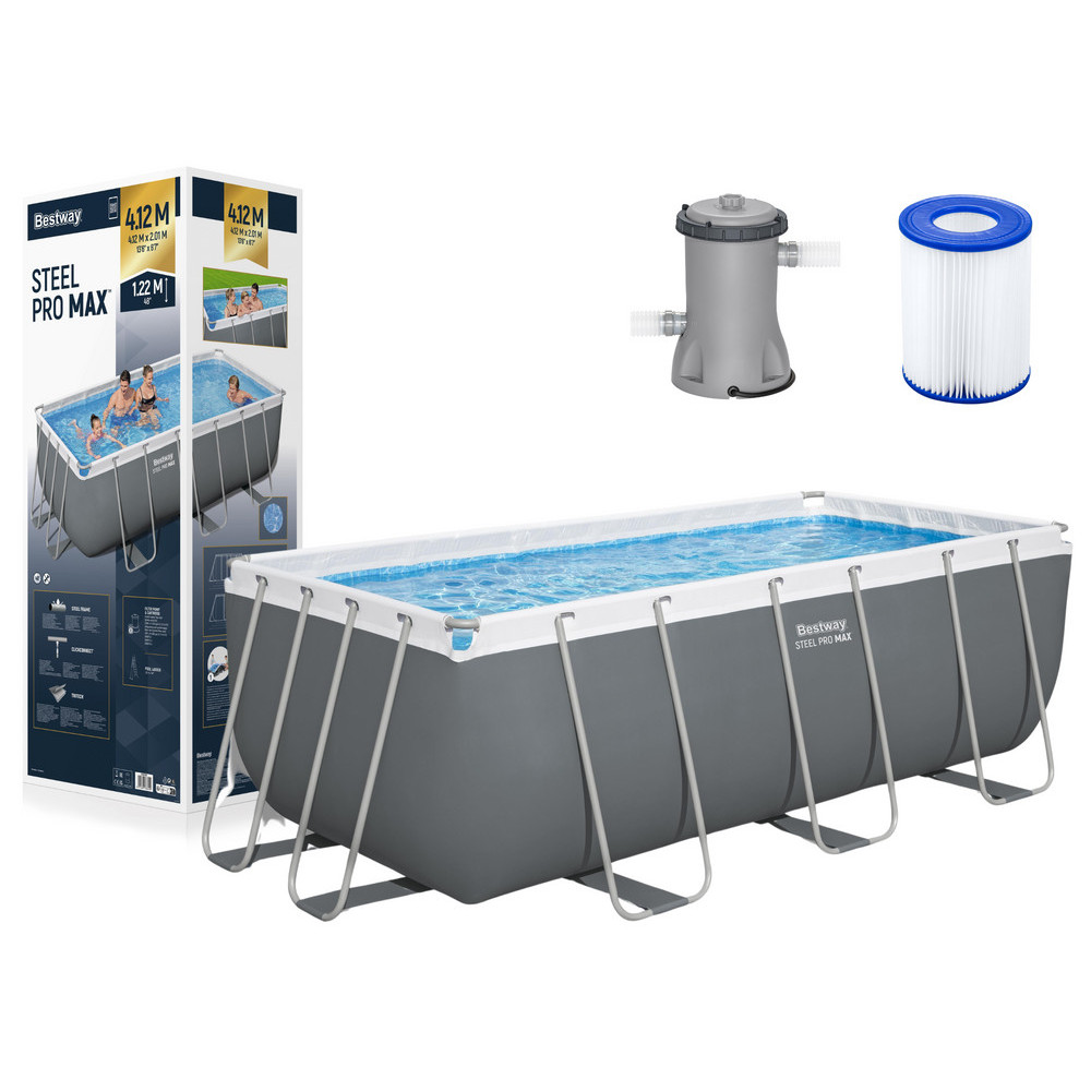 Pool Frame 412 x 201 x 122 cm Bestway 56456
Pool Frame 412 x 201 x 122 cm Bestway 56456 Pool Frame 412 x 201 x 122 cm Bestway 56456
Pool Frame 412 x 201 x 122 cm Bestway 56456