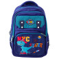 Ryggsäck för barnskola med bröstrem Dinosaurie Blå 41x30x16 cm