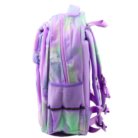 Skolväska med bröstrem i pastellfärger 20L