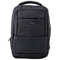 Ryggsäck Stad Företag USB Bröstbälte Svart 26L 45cm