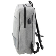 Ryggsäck Stad Business USB Mittfack Grå 14L 40cm
