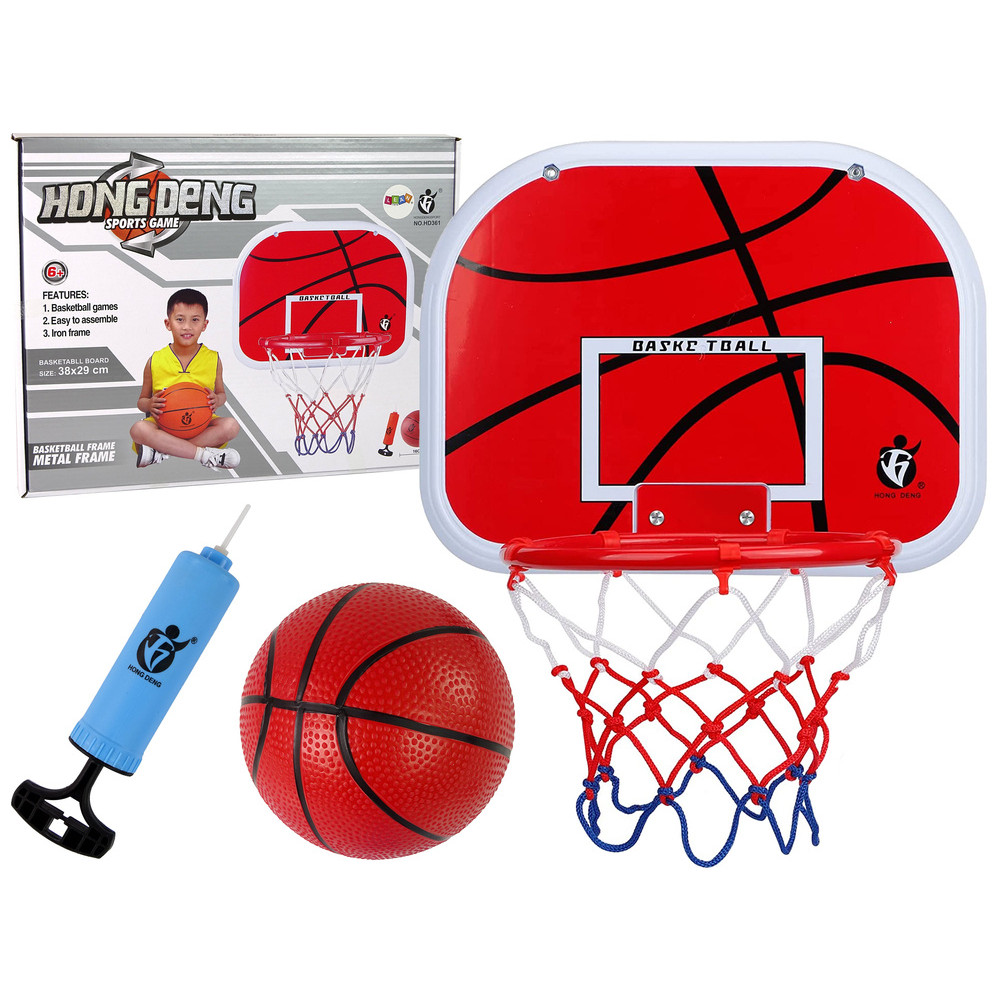 Basketbollset - tavla, korg, boll