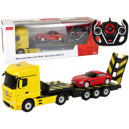 Bärgningsbil Bil RC Mercedes-Benz 126 Gul Röd