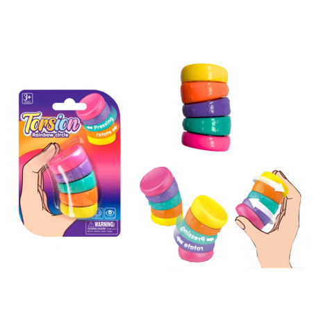 Sensorisk Stressleksak Regnbågsfärgade Roterande Hjul