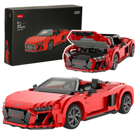 Byggklossar AutoRC 114 Audi R8 Spyder 1440 Delar Rastar 93800