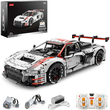 Konstruktionsklossar RC-bil Rastar 18 Audi R8 3322 Delar