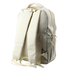 Ryggsäck Stadsskola Kapibara Nyckelring Pins Beige Krämig 25L 42cm