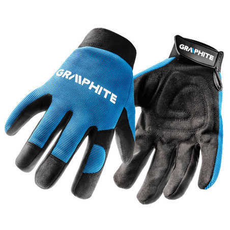 Arbetshandskar 10', syntetiskt läder + elastiskt tyg, CE