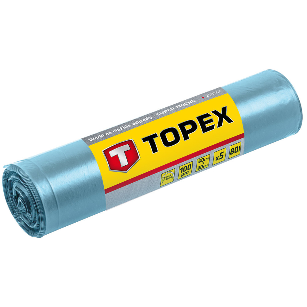Säckar för tunga avfall 80 L, 100 mikrometer Säckar för tunga avfall 80 L, 100 mikrometer
