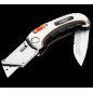 Fällbar universal kniv, trapezblad + kniv, nylonfodral + 5 Neo-blad