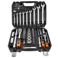 Hylsnyckelsats 1/2', 1/4', 82-delars set, CrV
