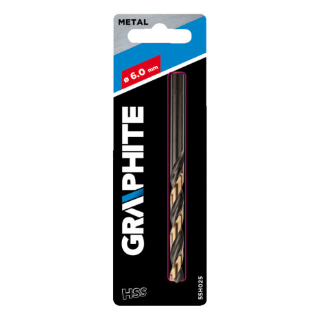 Borr för metall HSS-CNC, 124°, 'Pro-Tec', 6,0 mm