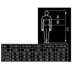 Arbetsväst, tvåsidig, ena sidan reflex, gul, storlek L/52.
