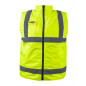 Arbetsväst, tvåsidig, ena sidan reflex, gul, storlek L/52.