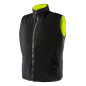 Arbetsväst, tvåsidig, ena sidan reflex, gul, storlek L/52.