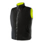 Ärmellose Arbeitsweste, beidseitig tragbar, eine Seite reflektierend, gelb, Größe XL/56.