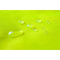 Ärmellose Arbeitsweste, beidseitig tragbar, eine Seite reflektierend, gelb, Größe XL/56.