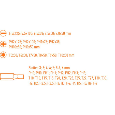 Ett set med skruvmejslar och skruvbits, 58 stycken.