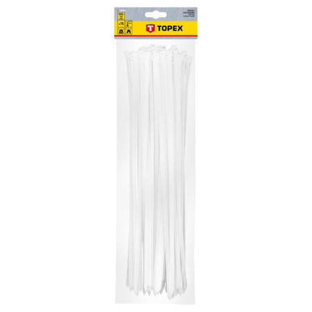 Kabelbindare 7,6 x 500 mm, 75 st, vita