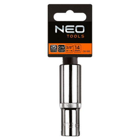 Sexkantig hylsa 3/8' lång, 20 mm