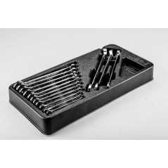 Nycklar med öppet slut 6-19 mm, set med 14 stycken, insats