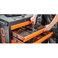 Bits set with screwdriver tips 30-75 mm, 40 pieces, insert