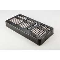 Bits set with screwdriver tips 30-75 mm, 40 pieces, insert