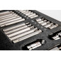 Bits set with screwdriver tips 30-75 mm, 40 pieces, insert