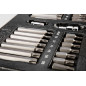 Bits set with screwdriver tips 30-75 mm, 40 pieces, insert