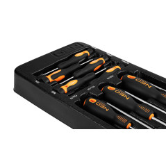 Skruvmejslar PZ, TX, precision, set med 12 stycken, insats