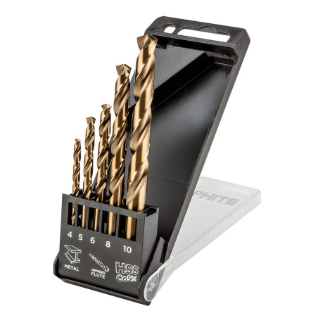 Borrsatser för metall HSS-Co, 4,0 - 10 mm, 5 st.