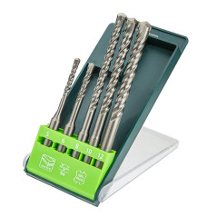 Ett set borr för betong SDS, set med 5 stycken - 5, 6 x 110 mm + 8, 10, 12 x 160 mm.