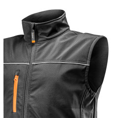 Ärmellose Arbeitssoftshelljacke, Größe XXL.