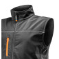 Ärmellose Arbeitssoftshelljacke, Größe XXL.