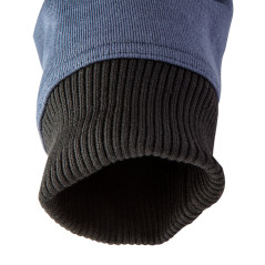 Stickad tröja med huva, fodrad, storlek L