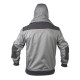 Arbetsjacka i softshell med avtagbar huva, storlek XL.