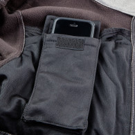 Arbetsjacka i softshell med avtagbar huva, storlek XXL.