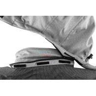 Arbetsjacka i softshell med avtagbar huva, storlek XXXL.
