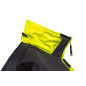 Arbetsjacka varningssignal softshell med huva, gul, storlek XXXL.