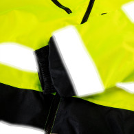 Arbetsjacka med varningssignaler, fodrad, gul, storlek XL