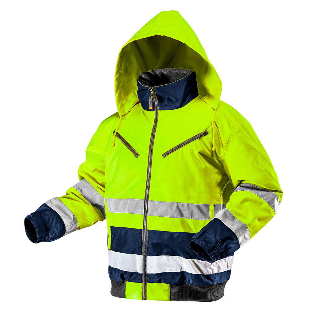 Kurtka robocza ostrzegawcza ocieplana, żółta, rozmiar XXXL Kurtka robocza ostrzegawcza ocieplana, żółta, rozmiar XXXL